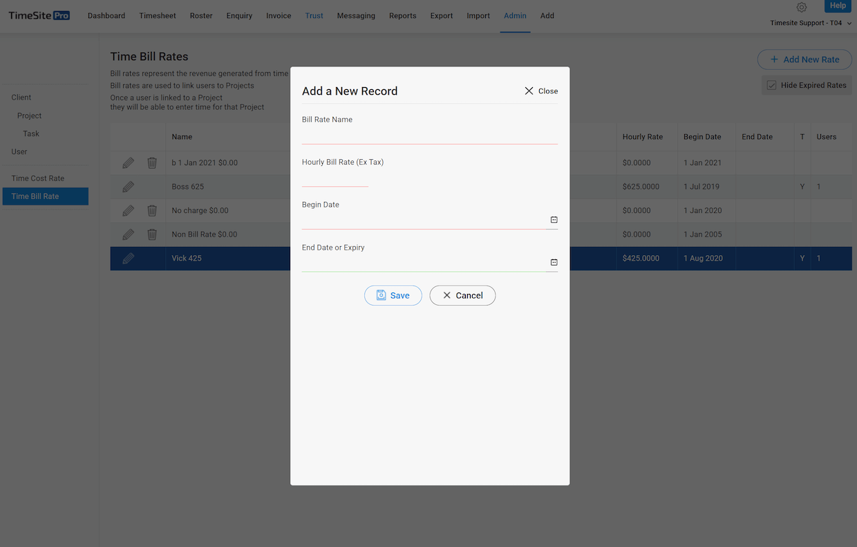 billable rates new