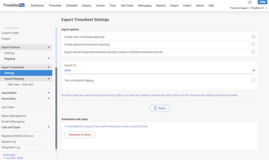 Xero Timesheets
