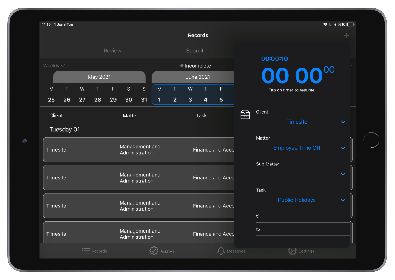 tablet timer